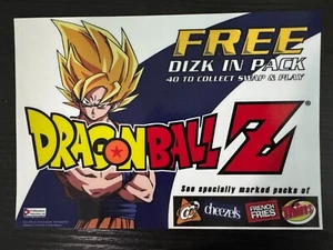 2000 Dragon Ball Z Dizk | S1 Promo Super Saiyan Goku Decal Sticker | DBZ Tazo - Picture 1 of 2