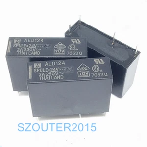 2 STCK. ALD124 24 VDC Relais 24 V 3A 4 PIN NEU - Bild 1 von 1