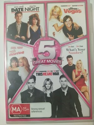 5 GREAT MOVIES DVD-5 Discs- Date Night, Just Married + ( see full description ) - image 1 of 2