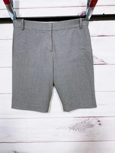 BCBGMAXAZRIA Womens Shorts Size 6 Gray Flat Front Mid-Rise Pockets Wool - Picture 1 of 7