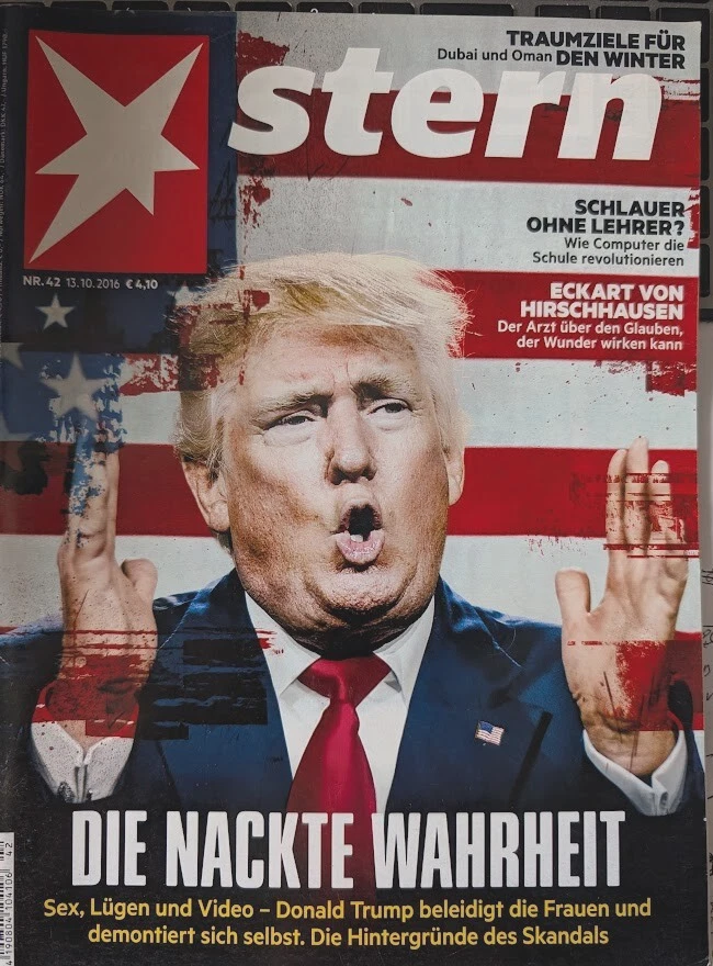 STERN magazine DONALD TRUMP The naked truth 42/2016 Germany NEU UNRELEASED - Image 1 of 1