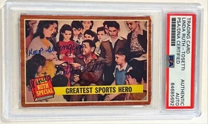 1962 Topps Sports Hero Babe Ruth Linda Ruth Tosetti Signed Card #143 PSA/DNA - Picture 1 of 2