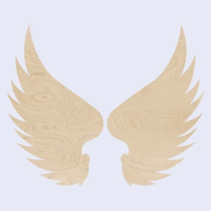 Angel Wings Unfinished Wood Crafting Supplies Laser Cut Wood 2" - 18" A2 - Picture 1 of 1