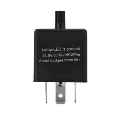12V INTERMITTENZA 3 PIN RELE LAMPEGGIO REGOLABILE PER FRECCE LED INDICATORE MOTO - Imagen 1 de 4