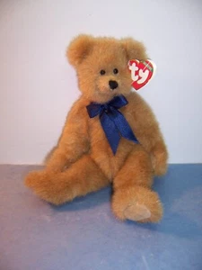 Vintage TY COLLECTIBLE 1992 Bear MALCOM 10-11" Stuffed Animal Plush Doll - VGC - Picture 1 of 9