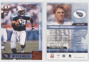 2000 Pacific Omega Copper Missing Serial Number Frank Wycheck #144