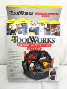 CLC Toolworks Drawstring BucketBag #1148 22 Pockets Brown - Picture 1 of 6