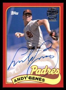 2016 Topps Archives Andy Benes Auto #16/50 Red Border Autograph #FFA-AB Baseball