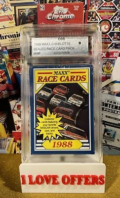 1988 MAXX FACTORY SEALED PACK RARE CGS 9 LOOK REAL DALE EARNHARDT ROOKIE READ - Image 1 of 4