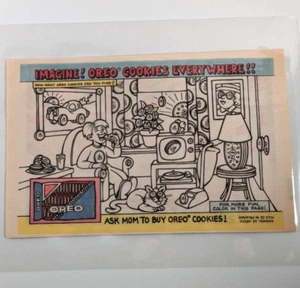 Vintage Oreo Cookie Coloring Ad 9.5x11 Laminated - Fun Nostalgic Decor Gift - Picture 1 of 5