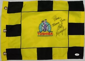 Bob Murphy Golfer Signed Toshiba Senior Classic Golf Pin Flag JSA Authenticated - Picture 1 of 4