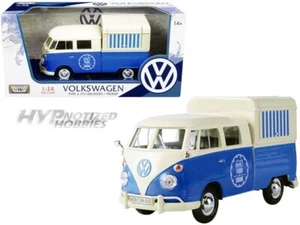 MOTORMAX 1:24 VOLKSWAGEN TYPE 2 T1 PICKUP DIE-CAST BLUE/WHITE 79576 - Picture 1 of 1