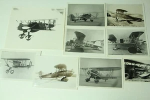 9 Vintage Armee Marine Flugzeug Doppeldecker Fotos Requisite angetrieben - 1 8x10 7 7x5 1 5x4 - Bild 1 von 10
