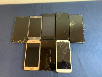 8x Android Smartphone Lot (Samsung, LG, Motorola, Etc.) - AS IS, UNTESTED - Image 1 of 2