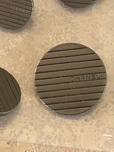 CHANEL 4 CC Logo Buttons  FREE US S/H - Picture 1 of 6