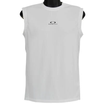 Oakley Foundational Training Tank Top Mens Size XL White Gym Singlet Tee - image 1 of 4
