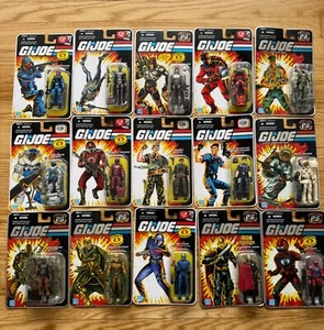 HASBRO GI JOE 25TH Anniversary 15 Figure Lot Gung Commander Snow Seal Serpentor - Picture 1 of 15
