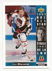 1993-94 UPPER DECK MCDONALDS HOCKEY SCOTT STEVENS CARD #MCD-26