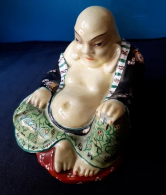 BUDDA SEDUTO DI GUIDO CACCIAPUOTI CERAMICA  BUDDHA - Immagine 1 di 4