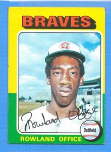 1975 Topps Mini #262 Rowland Office EX Braves