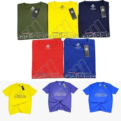 Camiseta Adidas Masculina Gráfica Dinâmica Esportiva e Logotipo Camuflagem Bos Nova Com Etiqueta - VENDEDOR DO REINO UNIDO - Imagem 1 de 4