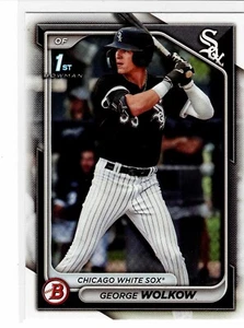George Wolkow Chicago White Sox 2024 Bowman prospect 1st Bowman - Imagen 1 de 2