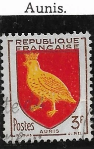 Sello Francia Escudo de las Provincias - Aunis 1945 N° 1004 - Imagen 1 de 1