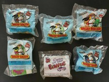 Set 6 Wendys 1999 Kids Toys Cartoon Network Wacky Racing 1991 Speed Bumpers Car