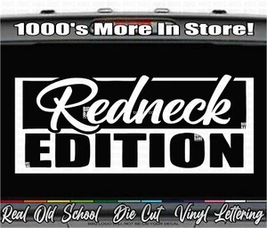 Redneck Edition Vinyl Decal Sticker Fits Ford Pickup Truck Heavy Duty Diesel USA - Picture 1 of 4