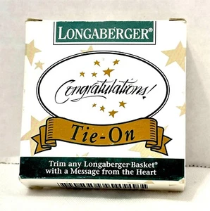Longaberger 1994 Keramik Jingle Bell Anbinden in original getragener Box - Bild 1 von 4