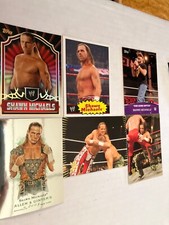 D 6 SHAWN MICHAELS WRESTLING CARDS born in chandler Arizona see scan