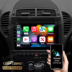 9'' Wireless AppleCarPlay Stereo Navi for Mercedes Benz R171 SLK Class 2004-2010 - Picture 1 of 9