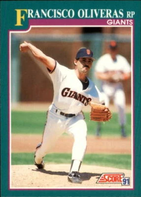 1991 Score #635 Francisco Oliveras - NM - Image 1 of 2