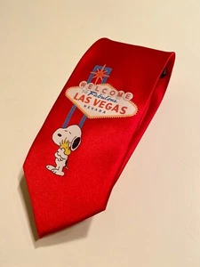 Snoopy In Las Vegas, Great Quality Necktie, New, Cool And Fun, One Of A Kind - Picture 1 of 5