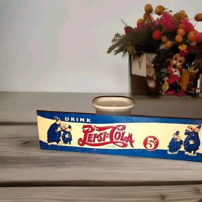 vintage pepsi cola sign metal. 5cents - Image 1 of 2