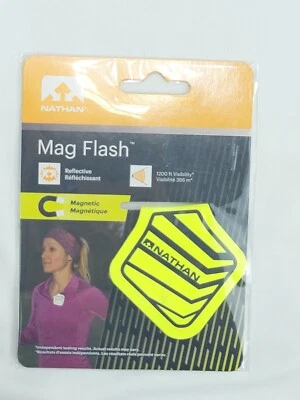 Nathan Mag Flash Reflective Magnetic Clip-On Patch Night Safety Outdoor Fitness - Image 1 of 3