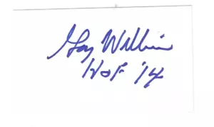 Autographed Signed GARY WILLIAMS Basketball HOF 3x5 Index Card - w/COA - Picture 1 of 1