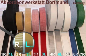 50 m Rolle - Kaliko, Akkordeon Balg- einfassungsstreifen, accordion bellows tape - Picture 1 of 1