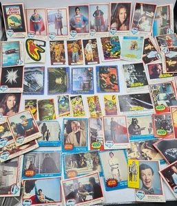 Sci-fi Trading Card Lot Battlestar Galactica Star Wars Superman Hulk STrek A45 - Picture 1 of 8