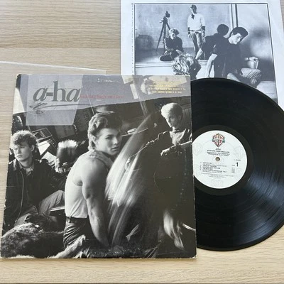 A-HA Hunting High And Low (1985) LP +Inner Sleeve 25300-1 PROMO - Image 1 of 4
