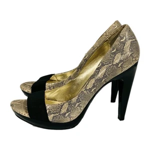 Jessica Simpson Snakeskin Print Heels Size US 9B - Picture 1 of 8