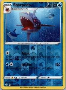 Pokemon Sharpedo SWSH07: Evolving Skies 036/203 Near Mint NM Reverse Holo - Picture 1 of 2