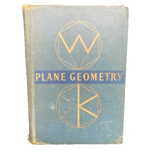 1943 Plane Geometry Ginn & Company A M Welchons Vintage School Book - Picture 1 of 6