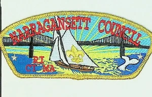 Narragansett Rat Pfadfinderrat Patch CSP RI CT MA Segelboot - Bild 1 von 2