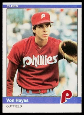 1984 Fleer #33 Von Hayes - NM+ - Image 1 of 2