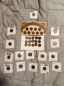 No Junk Coins 1¢ Indian Heads - Picture 1 of 4