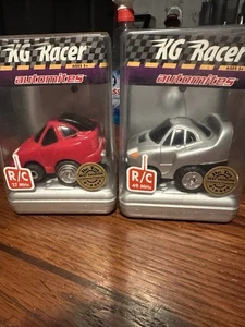 Vintage KG Racers Set Of Two Complete Cars With Controllers Untested - Picture 1 of 11