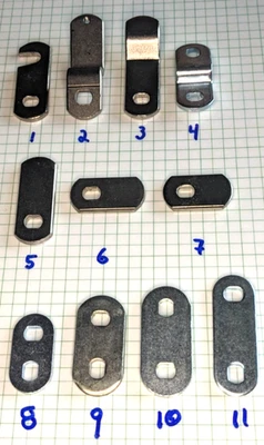11 pc. Cam assortment for Medeco Cam Locks.  8 Straight and 3 Offset cams. NEW - Image 1 of 3