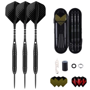 Steel Tip Darts Set for Dartboard, Professional Darts with Metal Tip 22 Grams... - Picture 1 of 7
