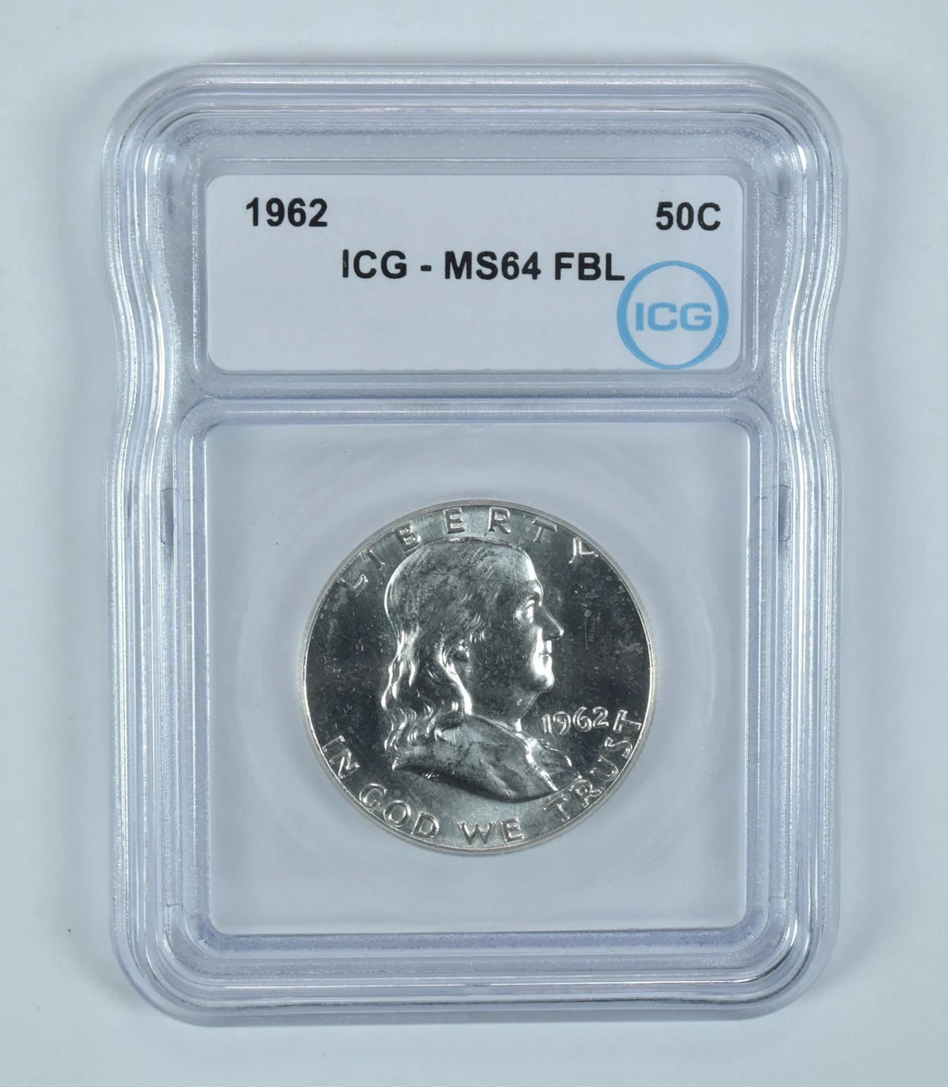 1962 Grade MS 64 Franklin Half Dollars (1948-1963) for sale | eBay